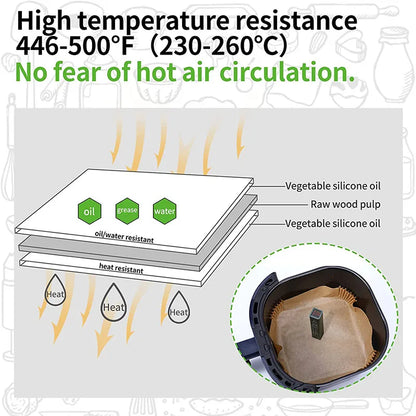 Air Fryer Disposable Baking Paper Liner