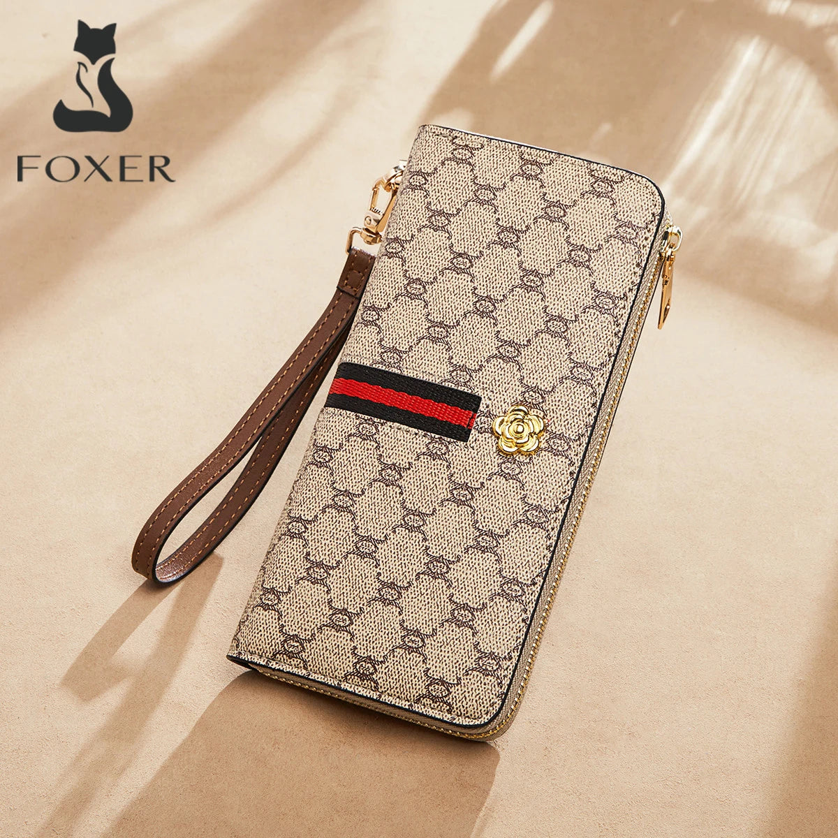 FOXER PVC Long Clutch Wallet