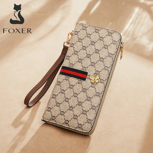 FOXER PVC Long Clutch Wallet