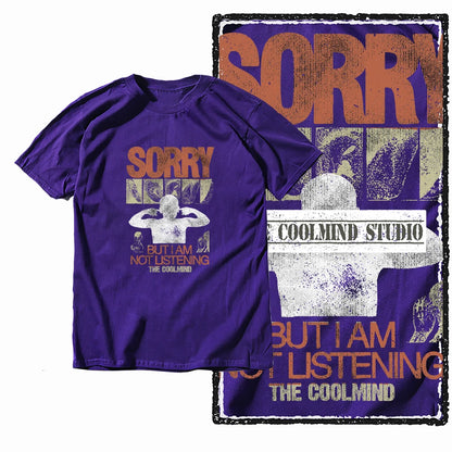 COOLMIND X0068 Silent Rebellion Graphic Tee