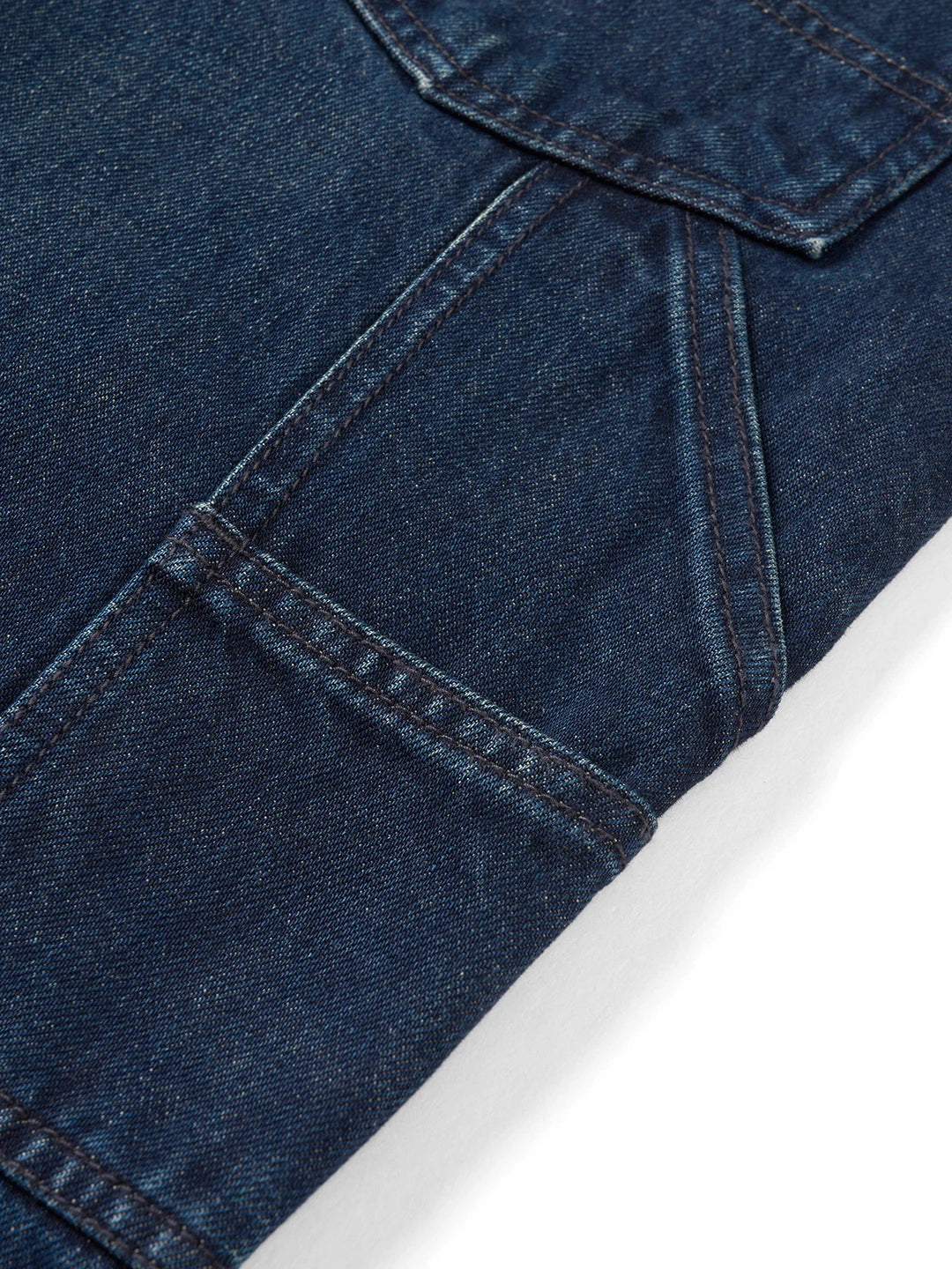 SIMWOOD High Standard 2026 Autumn Winter New 13.5oz Heavyweight Vintage Wash Carpenter Jeans Men Cargo Denim Pants
