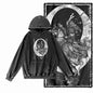 Dragon Strike Acid-Washed Black Graphic Hoodie