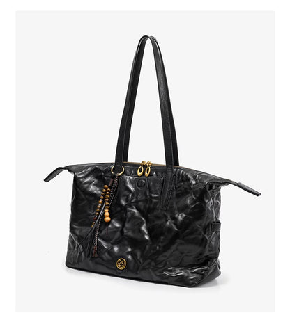 FOXER Luxury Genuine Leather Tote Bag