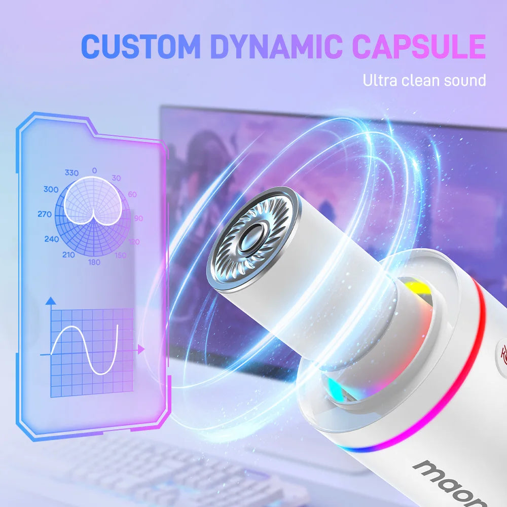 MAONO Professional Dynamic Microphone for Gaming, Streaming & Podcasting