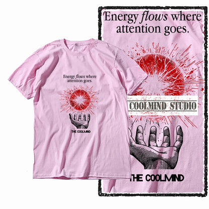 COOLMIND Cosmic Focus Graphic Cotton T-Shirt | Streetwear