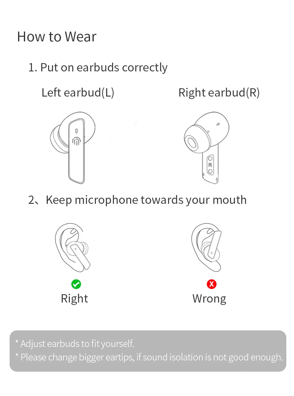 QCY HT05 ANC Wireless Earbuds - TWS Bluetooth 5.2 with 40dB Active Noise Cancellation and In-Ear Mics
