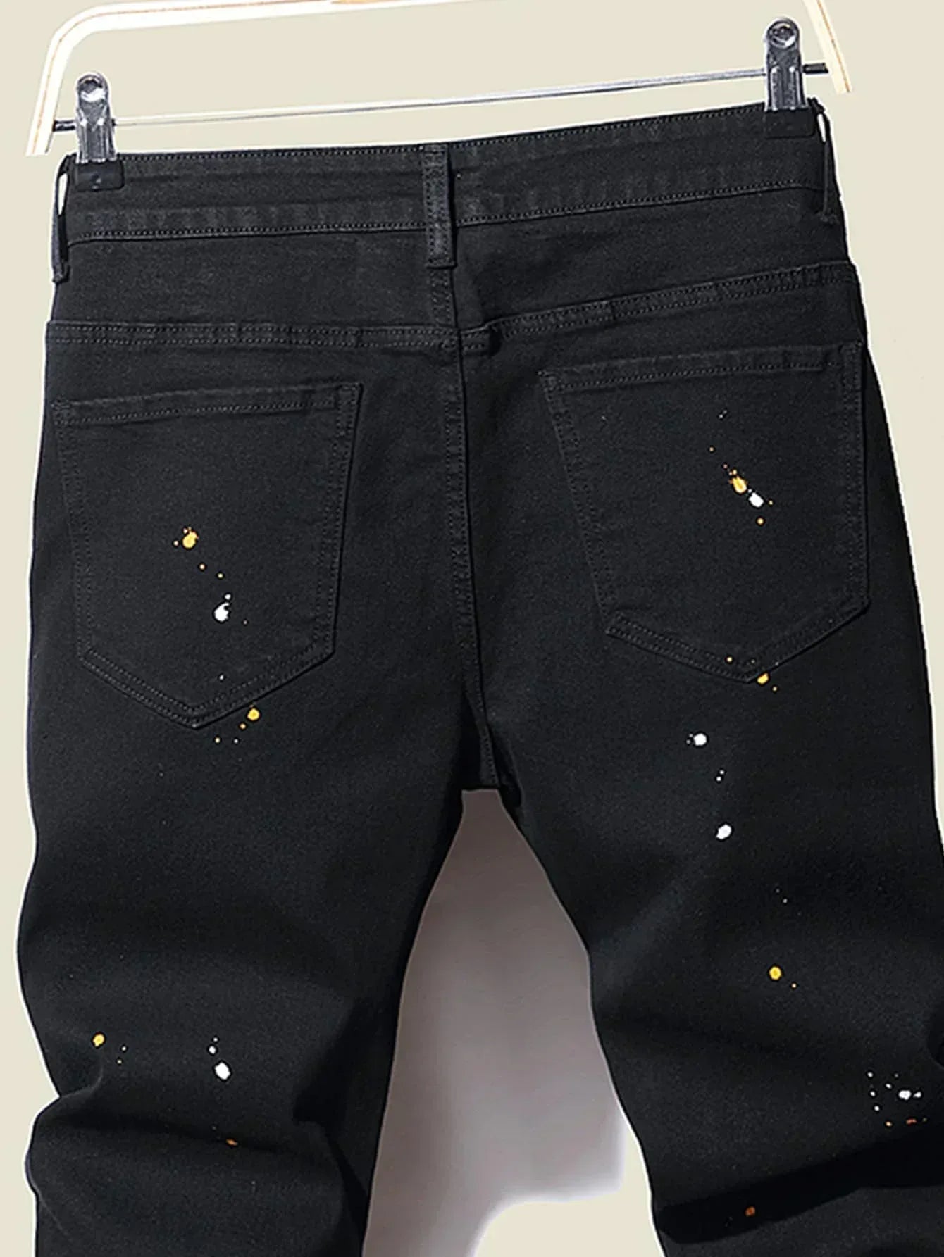 Men's Vintage Wash Ripped Skinny Jeans - ShopHub