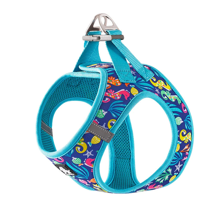 Truelove Pet Harness Soft Air Mesh Adjustable Reflective Pet Vest Small and Medium Breeds No Pull Adjustable Dog Harness TLH3016