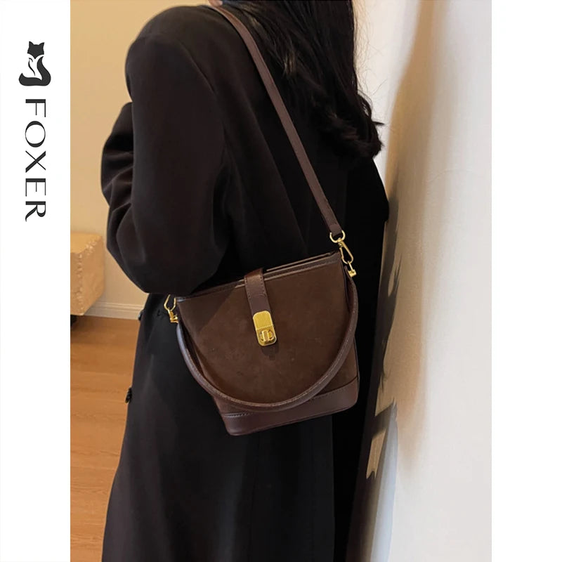 FOXER Crossbody Bucket Bag