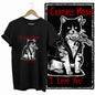 COOLMIND Black Cat Graphic T-Shirt | Women's 50-Design