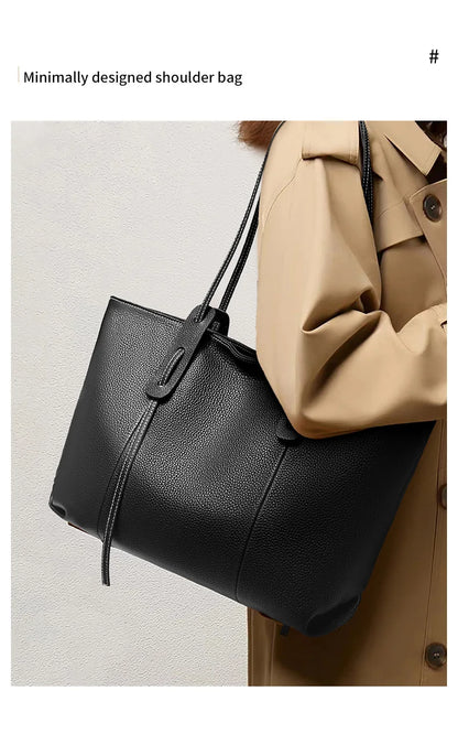 FOXER Women's Shoulder Bag Genuine Leather Handbag 2026 New Large Capacity Tote Bag Female Commuter Casual Purse