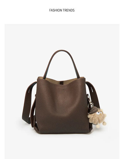 FOXER Genuine Leather Handbag — Premium Women's Shoulder Bag