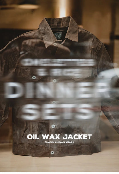 Maden Retro Heavyweight Canvas Oil Waxed Jacket