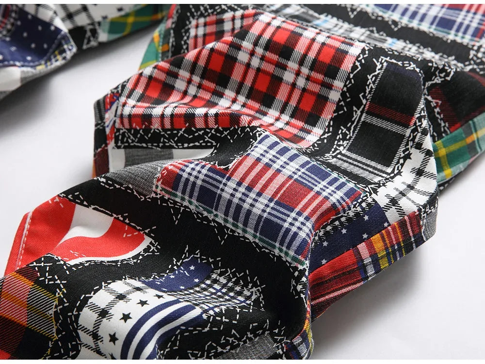 Men's Digital Print Jeans - ShopHub