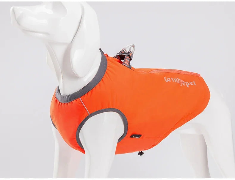 TRUELOVE High-Performance Foul Weather Jacket Dog Harness Vest Combination High-grade Nylon 66 Waterproof Keep Pet Warm YG1871