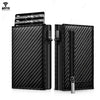 Rfid Credit Card Holder Mens Wallet Luxury Brand Bank Cardholder Cass Carbon Fiber Minimalist Walet Purse Smart Wallets for Men