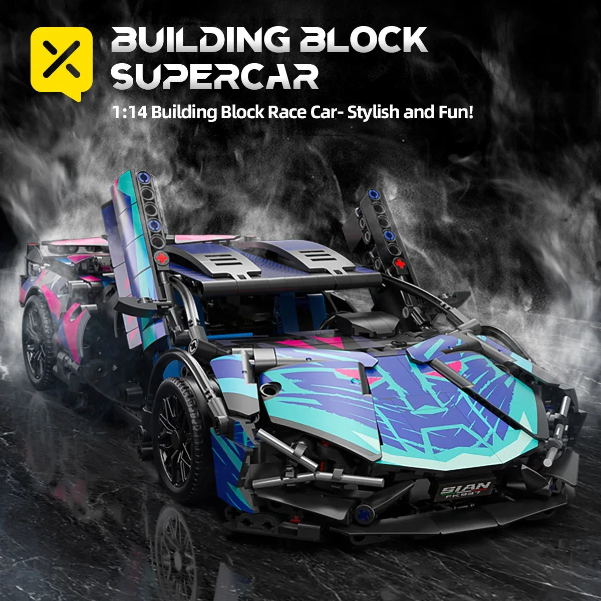 TOYLINX 1:14 Technical Building Blocks Racing Car Model - ShopHub