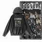 Vintage Dog Graphic Acid-Washed Black Hoodie