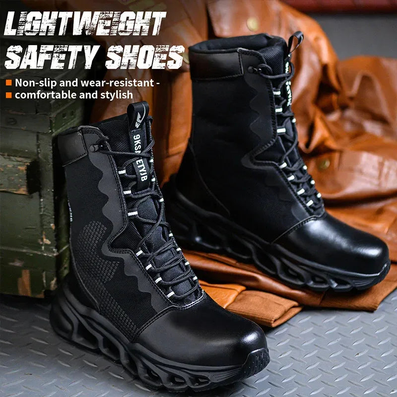 Kankeirr Indestructible Men's Steel Toe Work Boots - ShopHub