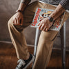 Maden Vintage Men's Washed Brown Jeans