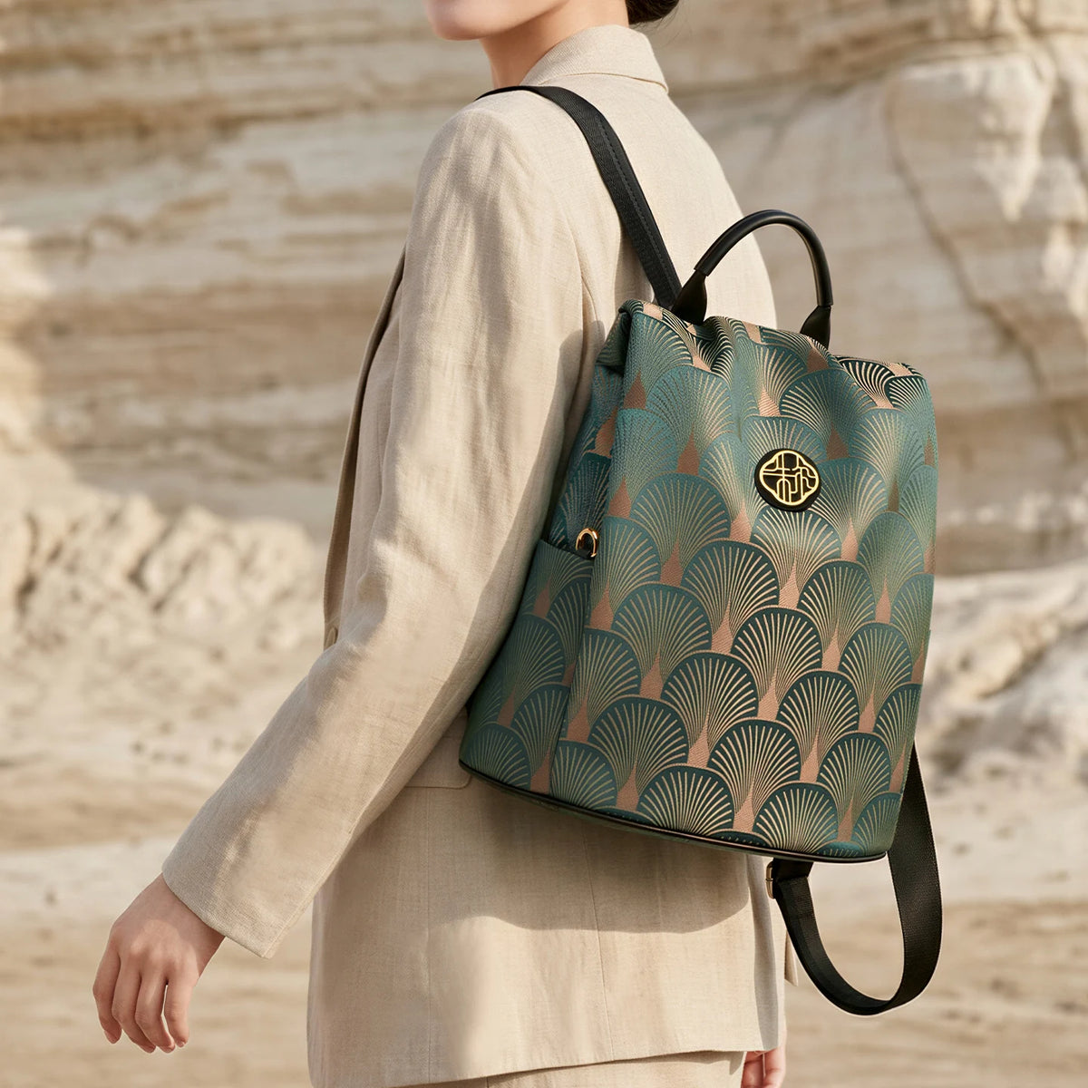 2026 New ZOOLER Handmade Cow Leather Backpack Luxury Large Capacity Backpack Chinese Style Backpack#JH936