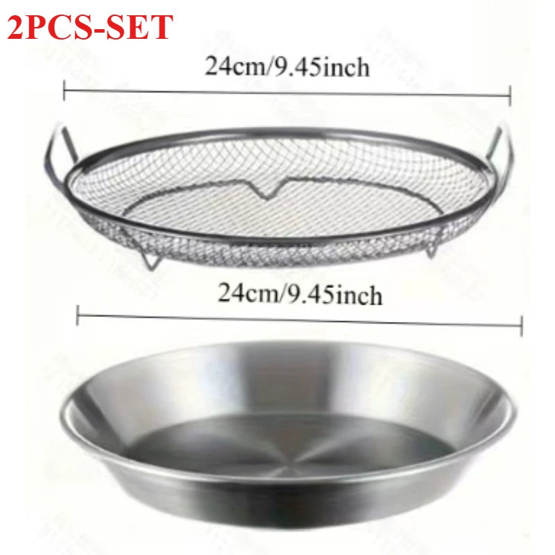 Stainless Steel Cooling Rack & Tray, Kitchen Tools, Kitchen Items & Accessories, Multifunctional for Frying & Barbecue