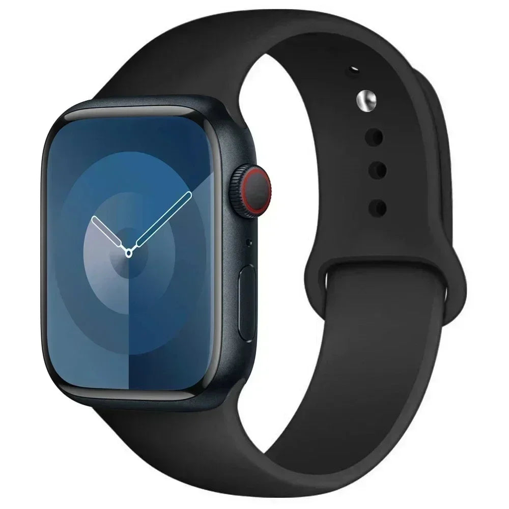 Silicone Sport Band for Apple Watch Series (42mm - 49mm)(available in 45 colours) Habicare