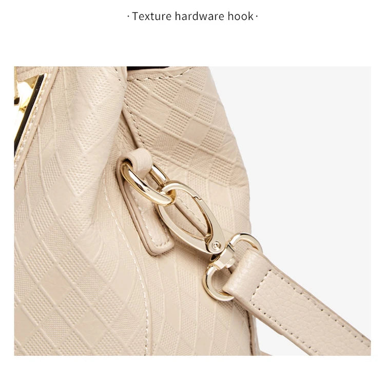 FOXER Lady's Handbag Genuine Leather 2026 Elegant Female Shoulder Bag Luxury Design Crossbody Bag Diamond Embossing Commute Work