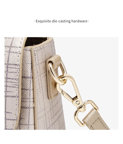 FOXER Female Shoulder Bag Split Leather Crossbody Bag Fashion Luxury Design Saddle Bag Commute Daily Use Gift for Lover