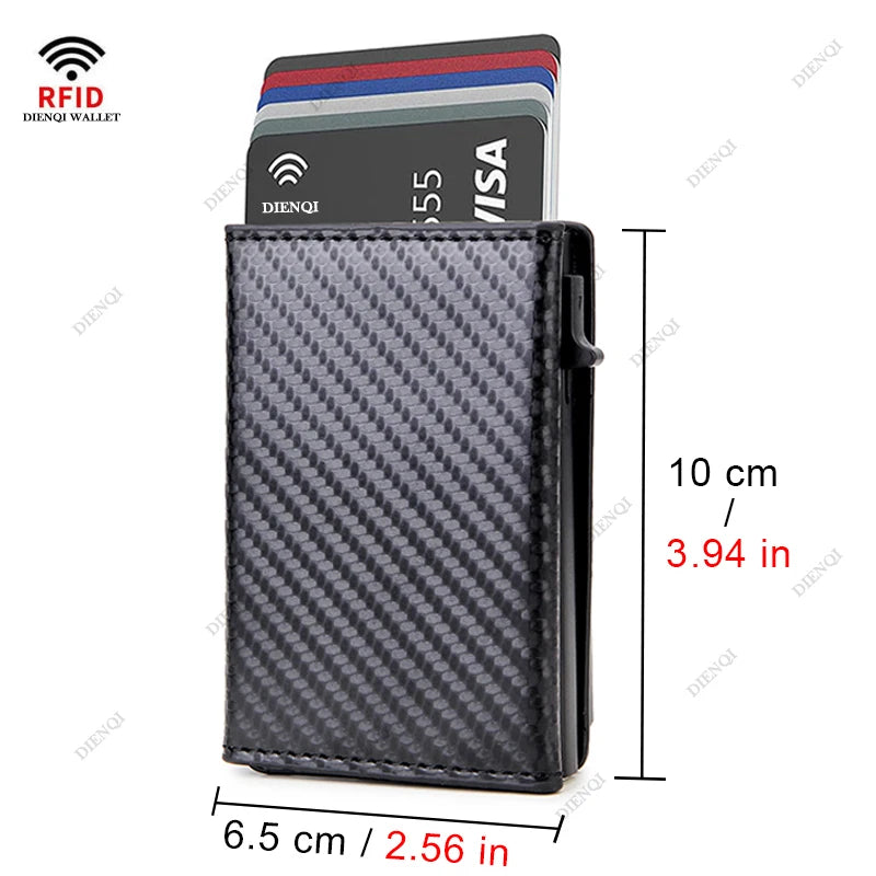 Rfid Carbon Fibe Airtag Wallets