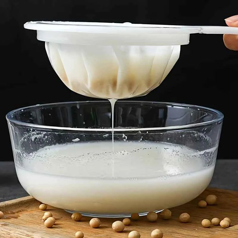 100 Mesh Fine Mesh Strainer, Hanging Food Filter for Wine, Tea, Soy Milk, Juice & Baking, Reusable Kitchen Strainer Tool