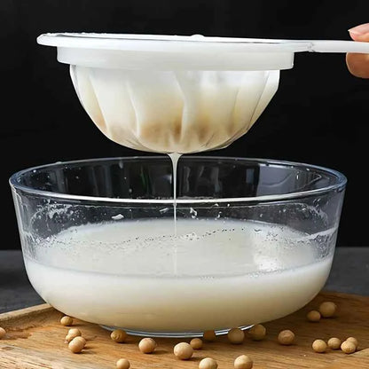 100 Mesh Fine Mesh Strainer, Hanging Food Filter for Wine, Tea, Soy Milk, Juice & Baking, Reusable Kitchen Strainer Tool