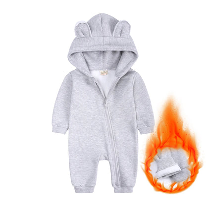 Kids Tales Little Bear Cotton-Blend Zip Baby Romper