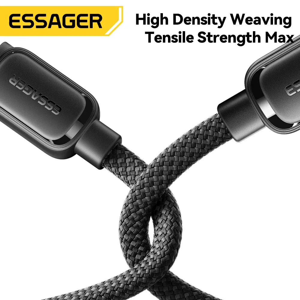 Essager 7A 100W USB Type-C Magnetic Fast Charging Data Cable. - ShopHub