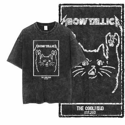 G22 Exclusive Vintage Streetwear Cotton Men's COOLMIND Graphic T-shirt | Acid Washed Big Size Cool O-neck Men's Tee Tshirt