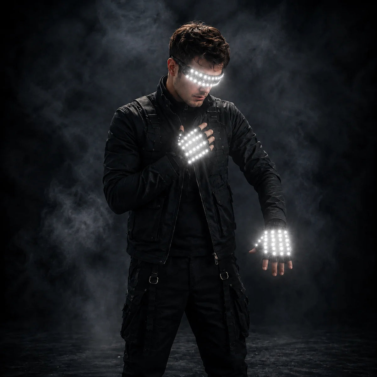 JAEOOGY 190 LED Performance Mask & Glove Set