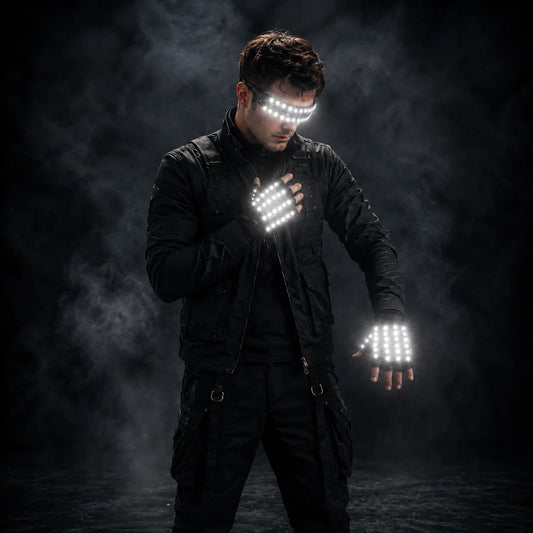 JAEOOGY 190 LED Performance Mask & Glove Set