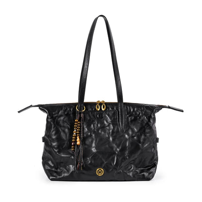 FOXER Luxury Genuine Leather Tote Bag