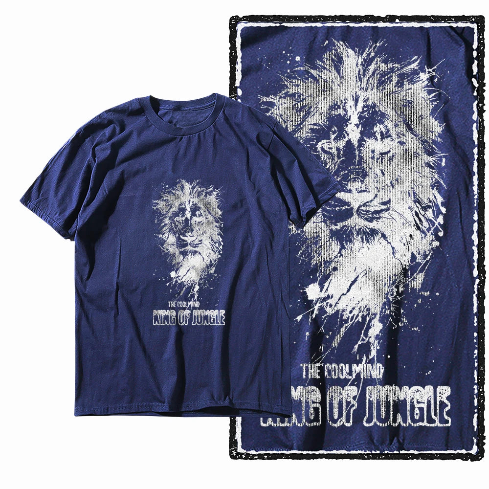 COOLMIND MAV Lion Graphic Cotton Tee