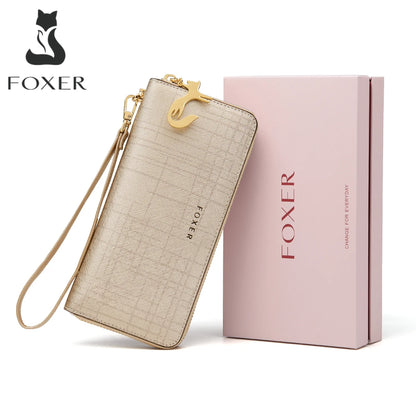 FOXER Women's Split Leather Wallet