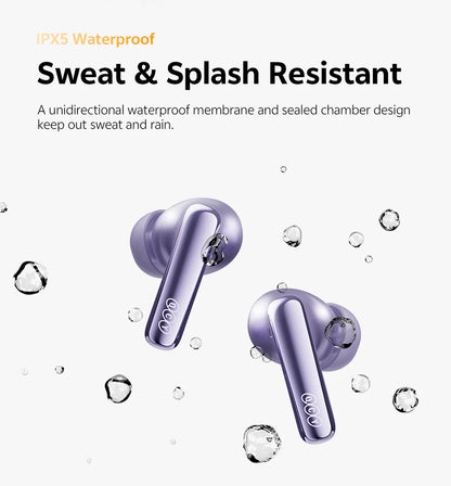 QCY MeloBuds N70 Wireless Earphones with Hybrid Adaptive ANC, Hi-Res Sound, and 50Hrs Battery Life