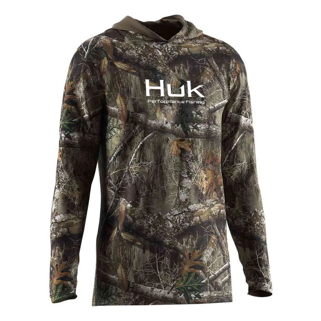 Mens Fishing Hoodie UV Protection Performance Lightweight Outdoor Stone Fish 3D Print Streetwear