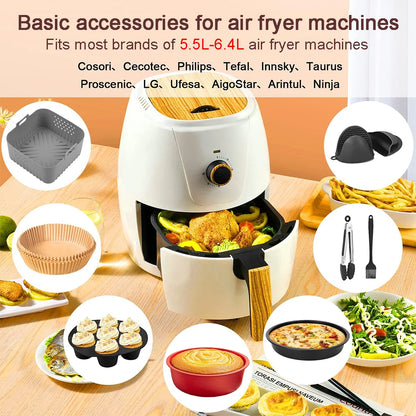 Complete 9–12 piece Air Fryer Accessory Set