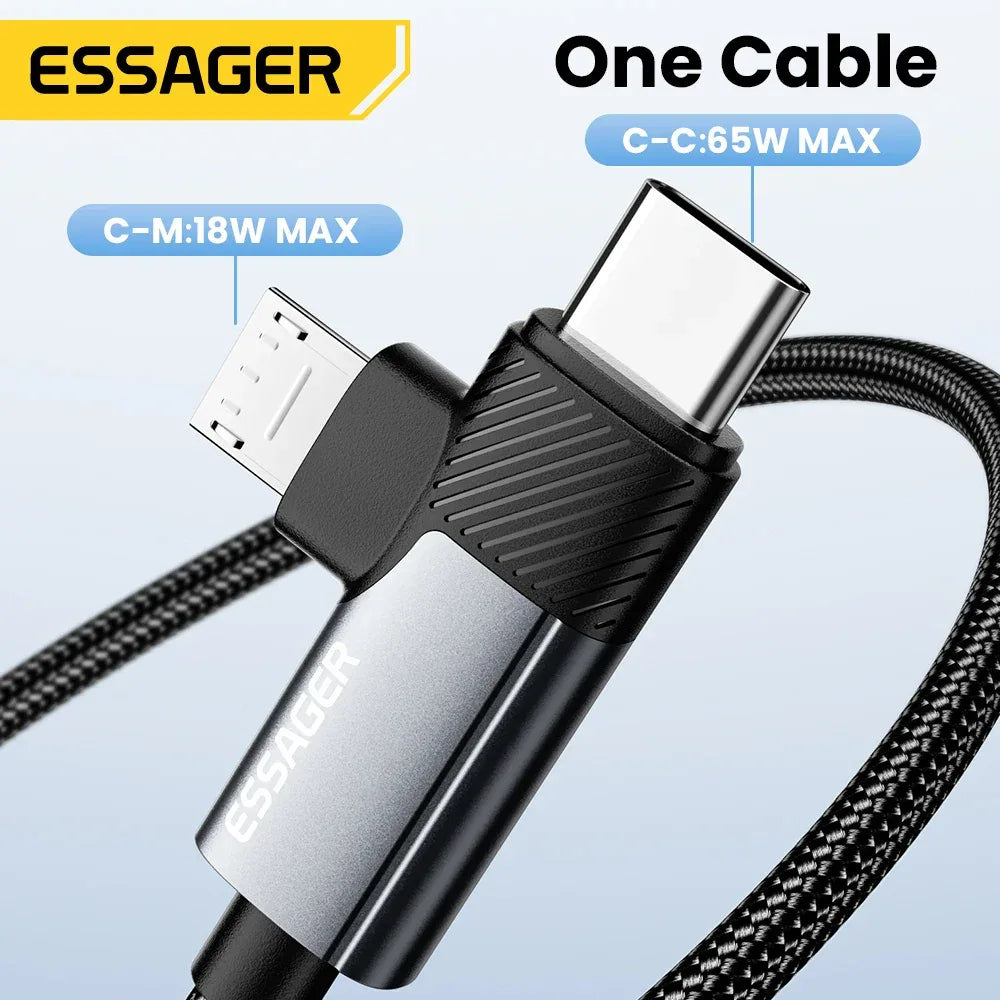 Essager 2 in 1 USB C Cable - ShopHub