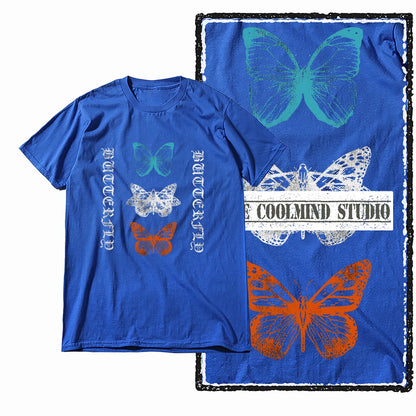 COOLMIND X0119 Wings of Joy Butterfly Cotton Tee