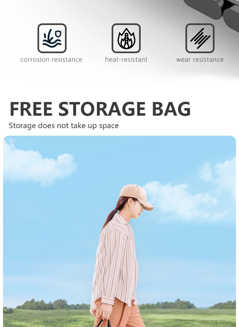 BISINNA Outdoor Egg Roll Table