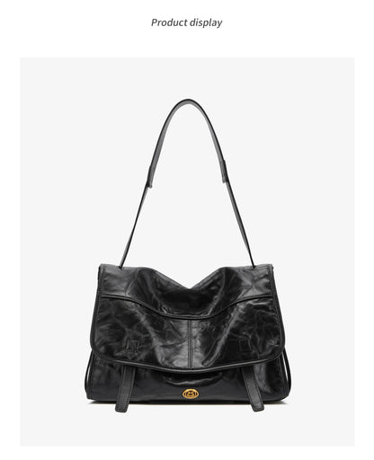 FOXER Wrinkled Genuine Leather Women's Crossbody Bag