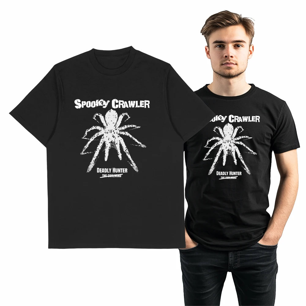 COOLMIND Unisex Spider Graphic Cotton T-Shirt