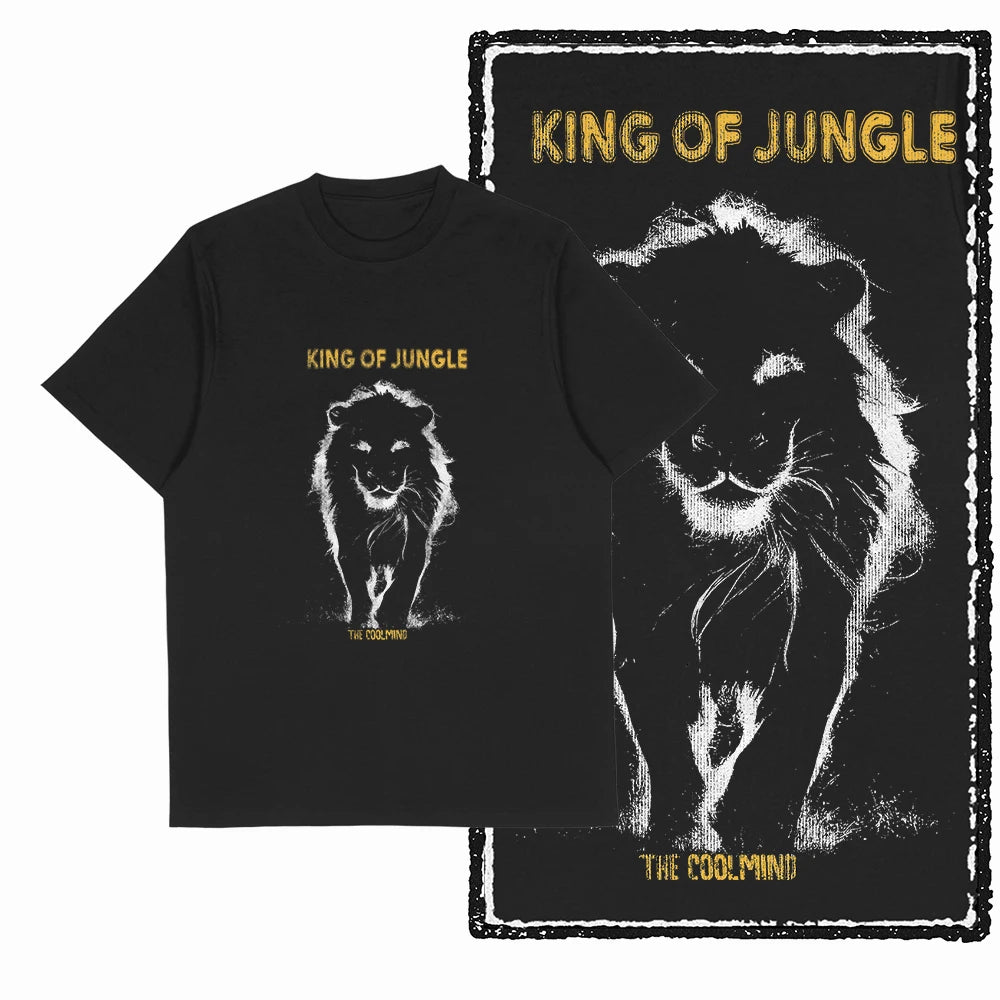 COOLMIND MAV Lion Graphic Cotton Tee