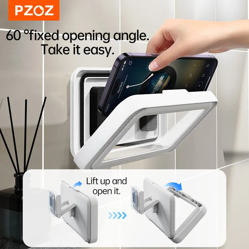 PZOZ SplashView Rotating Shower Phone Holder